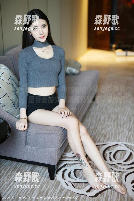 MyGirl美媛馆 - Angela小热巴带你看全套，图包里的女孩绝对亮瞎眼，眼神都在求带走！