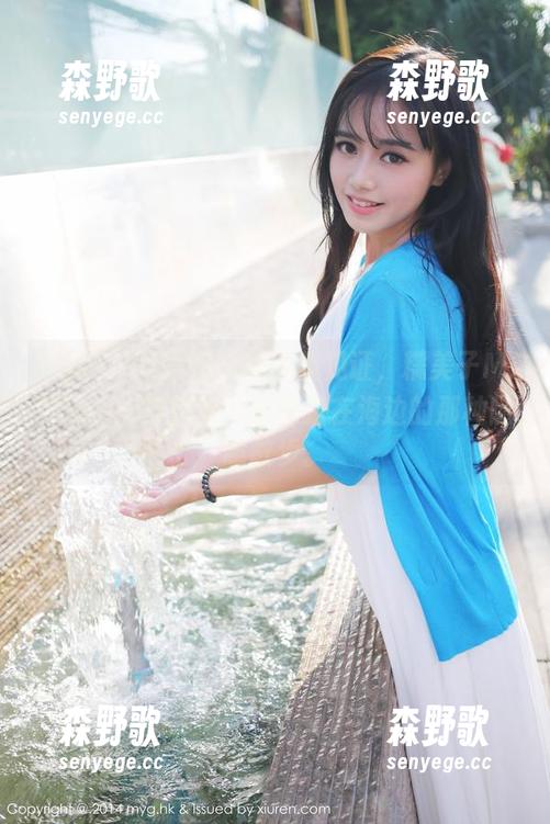 MyGirl美媛馆 - 美图集见证，糯美子MINIbabe穿比基尼就像是在海边的那种随意散步。